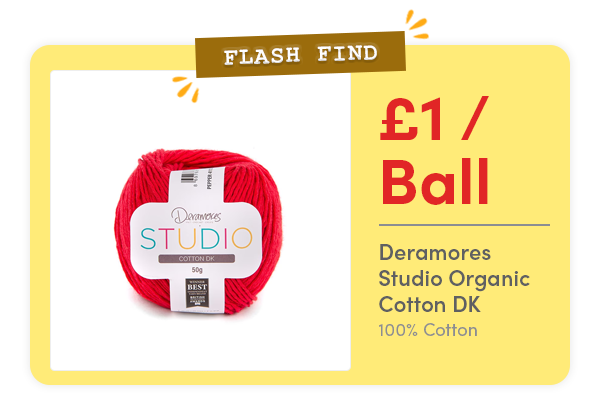 FLASH FIND: £1 Balls Deramores Studio Organic Cotton DK