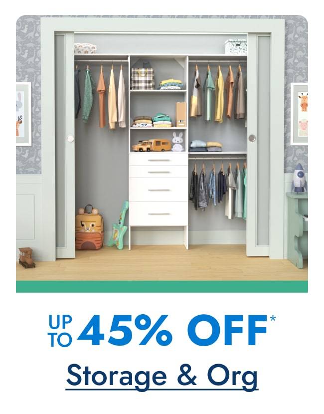 Up to 45% off Storage & Organization