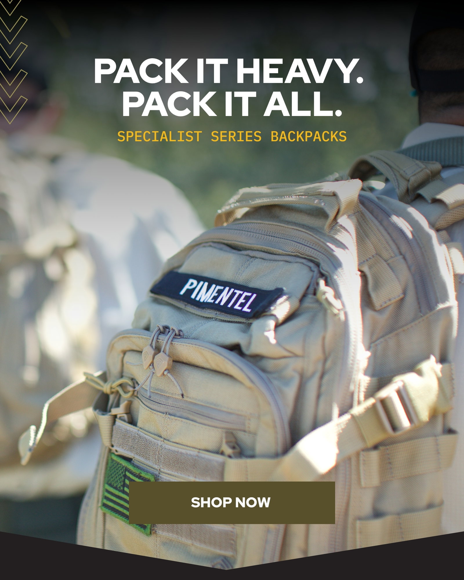 Pack It Heavy. Pack It All. - Specialist Series Backpacks