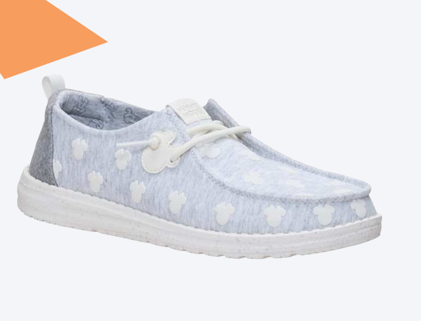 Display Image of Minnie Mouse Themed Heydude Sneaker