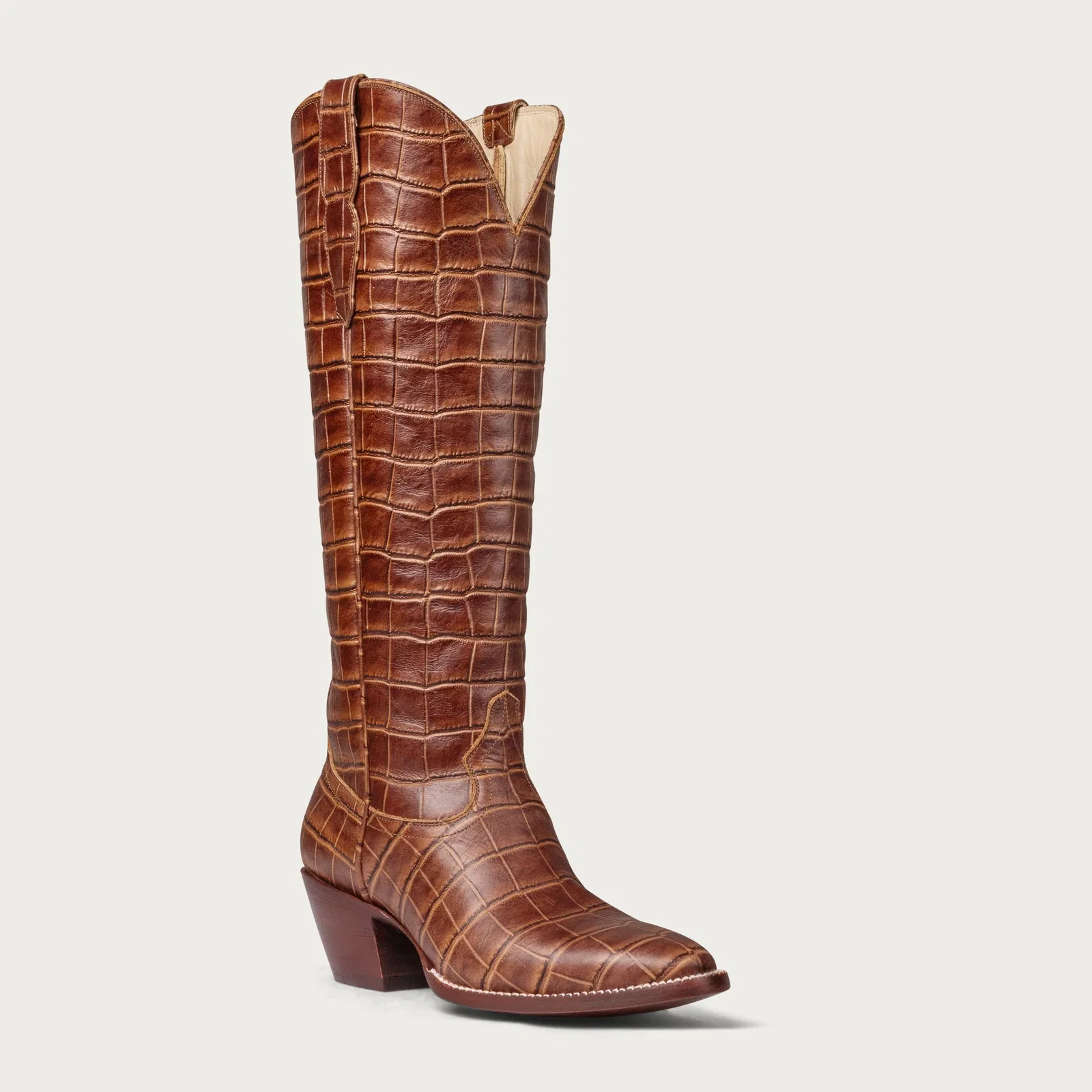 Image of The Soho Boot Chestnut Croc