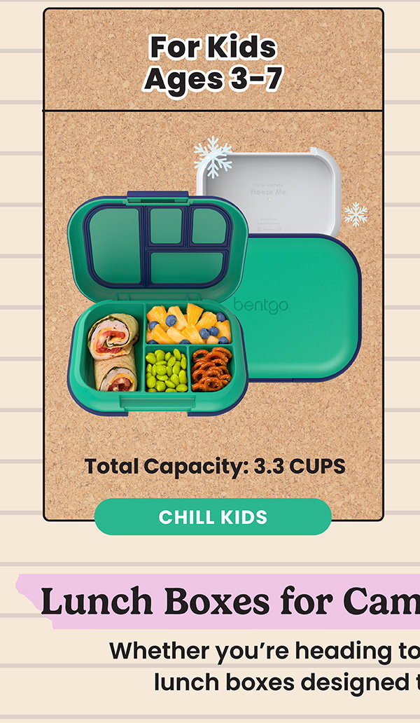 For Kids - Ages 3-7 - Total Capacity: 3.3 Cups - Chill Kids