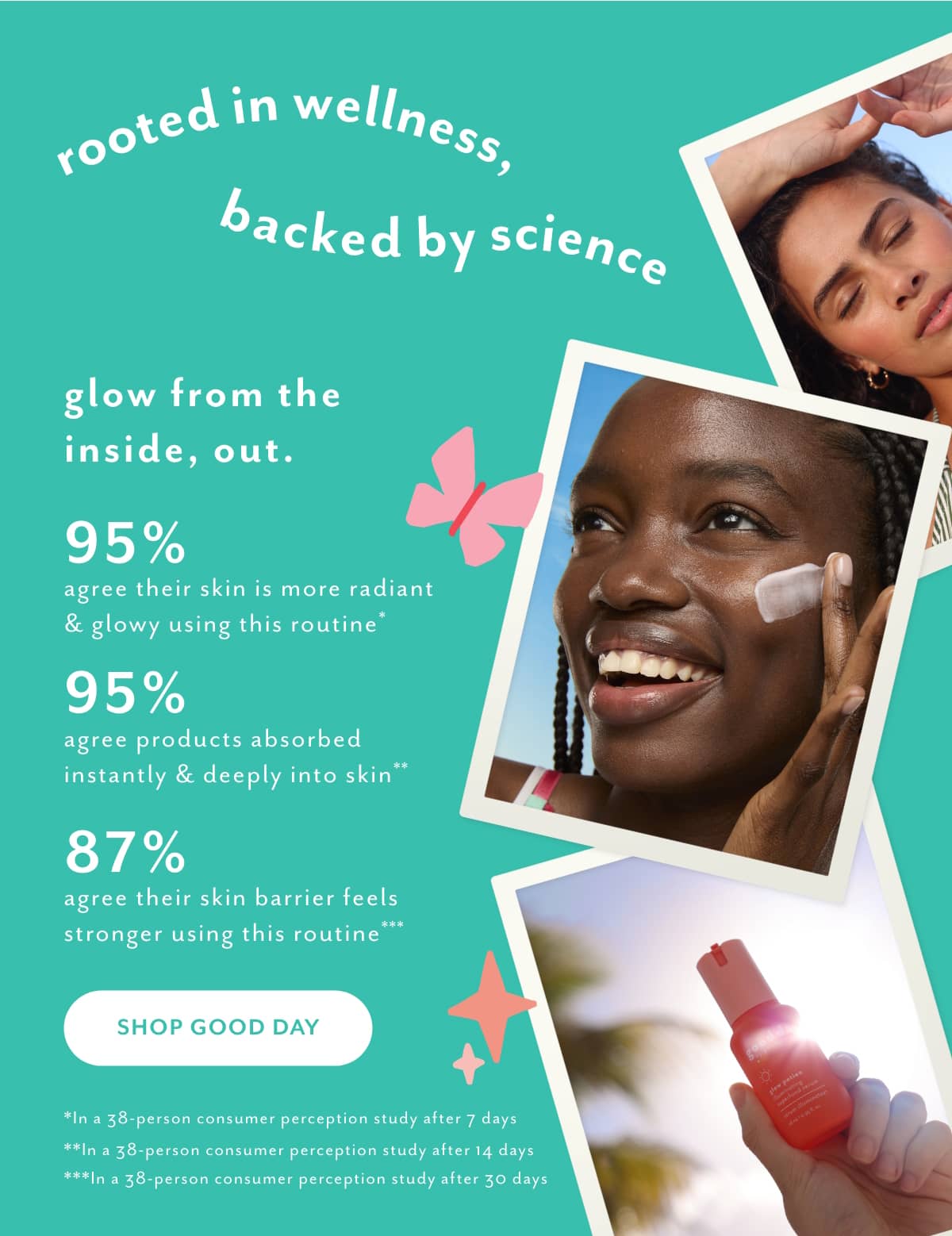 first look at good day powered by molecular sunshine for a radiant, mood boosting glow