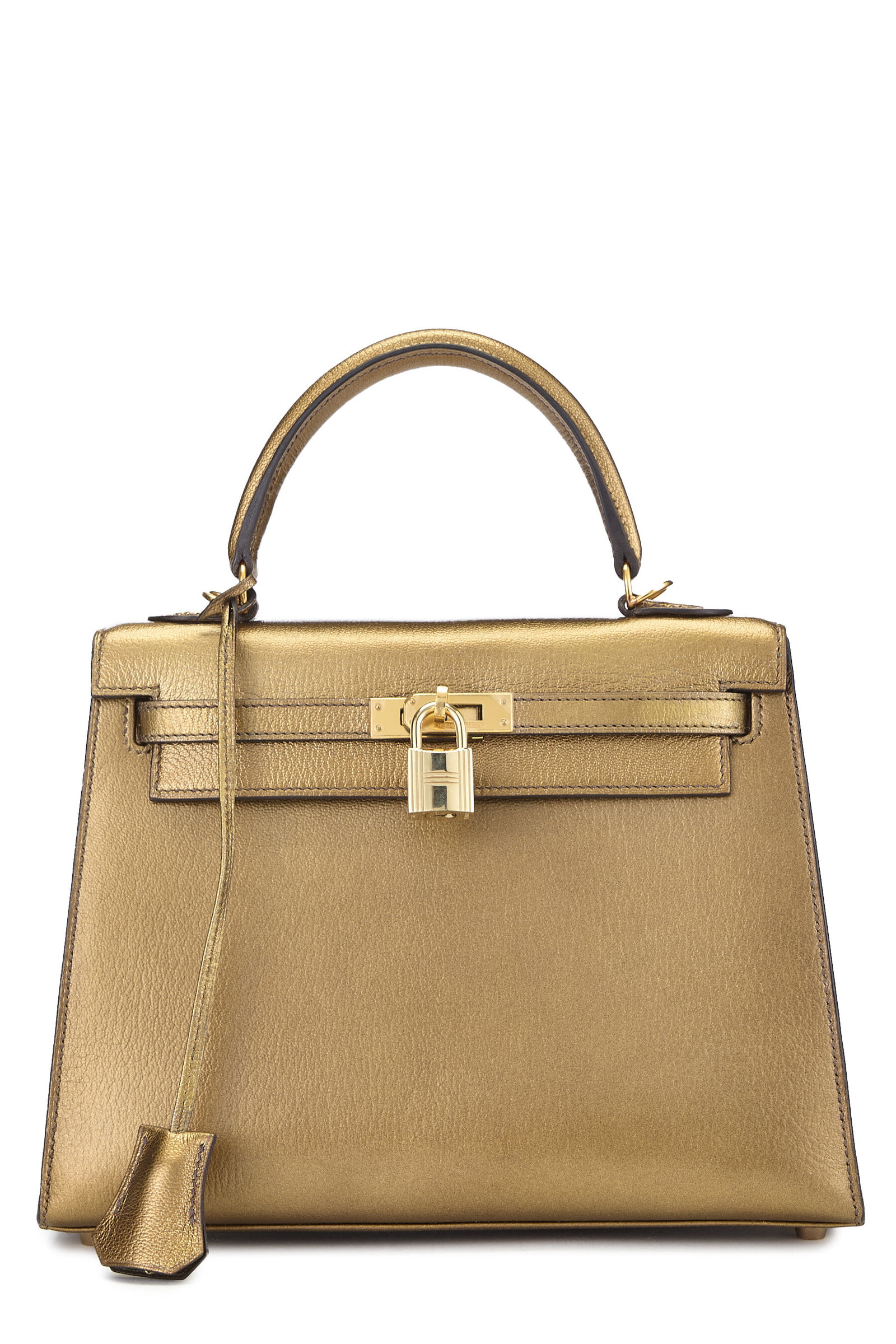 Metallic Gold Chevre Kelly ...