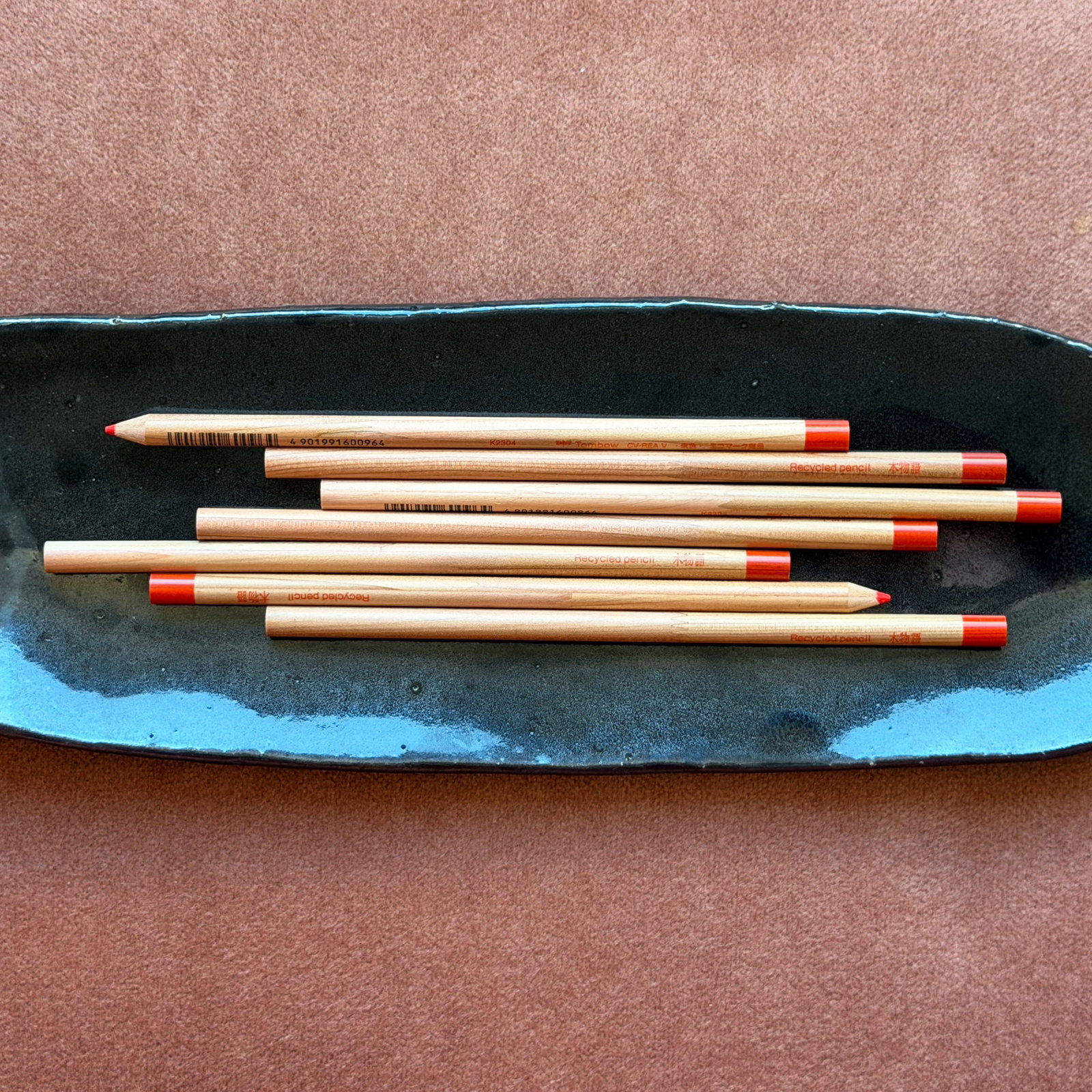 red pencils