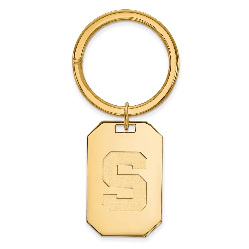 14k Gold Plated Silver Michigan State Key Chain