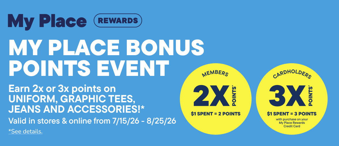 My Place Rewards Bonus Points Event