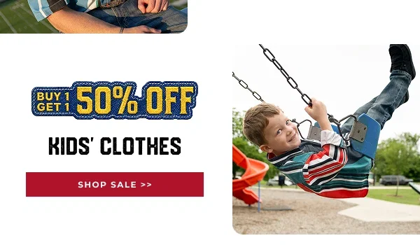 WRANGLER BOGO DEALS | KIDS BUY 1 GET 1 50% OFF