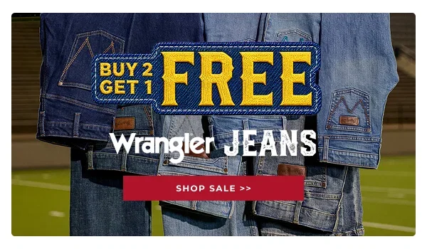 BUY 2 GET 1 FREE WRANGLER JEANS