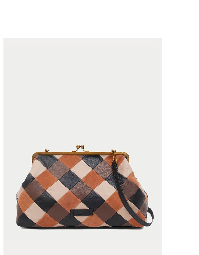 Grace Novelty Oversized Clutch w/ Strap