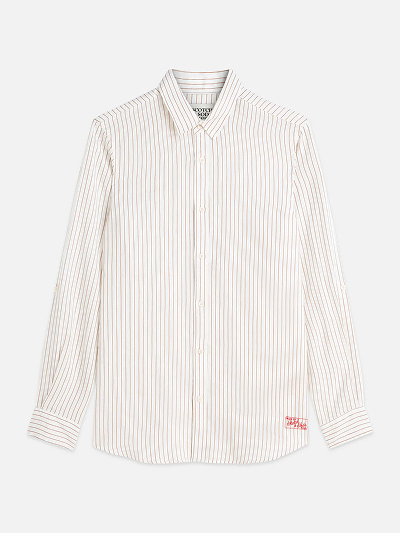 Striped Linen Regular-Fit Shirt