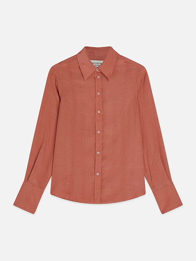 Jacquard Tailored-Fit Shirt