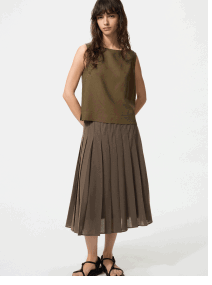 product1women0chiffon0pleated0midi0skirt