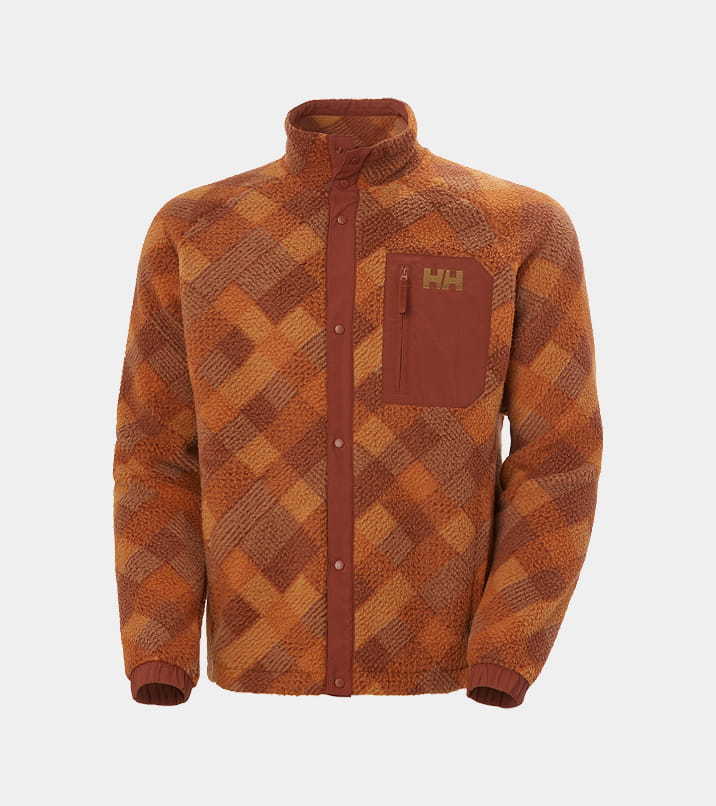 Men's Panorama Printed Pile Snap