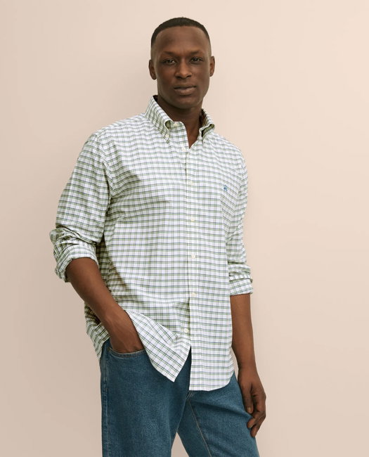 Image of Stretch Non-Iron Oxford Polo