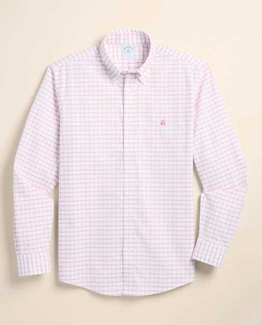 Image of Stretch Cotton Non-Iron Oxford Polo