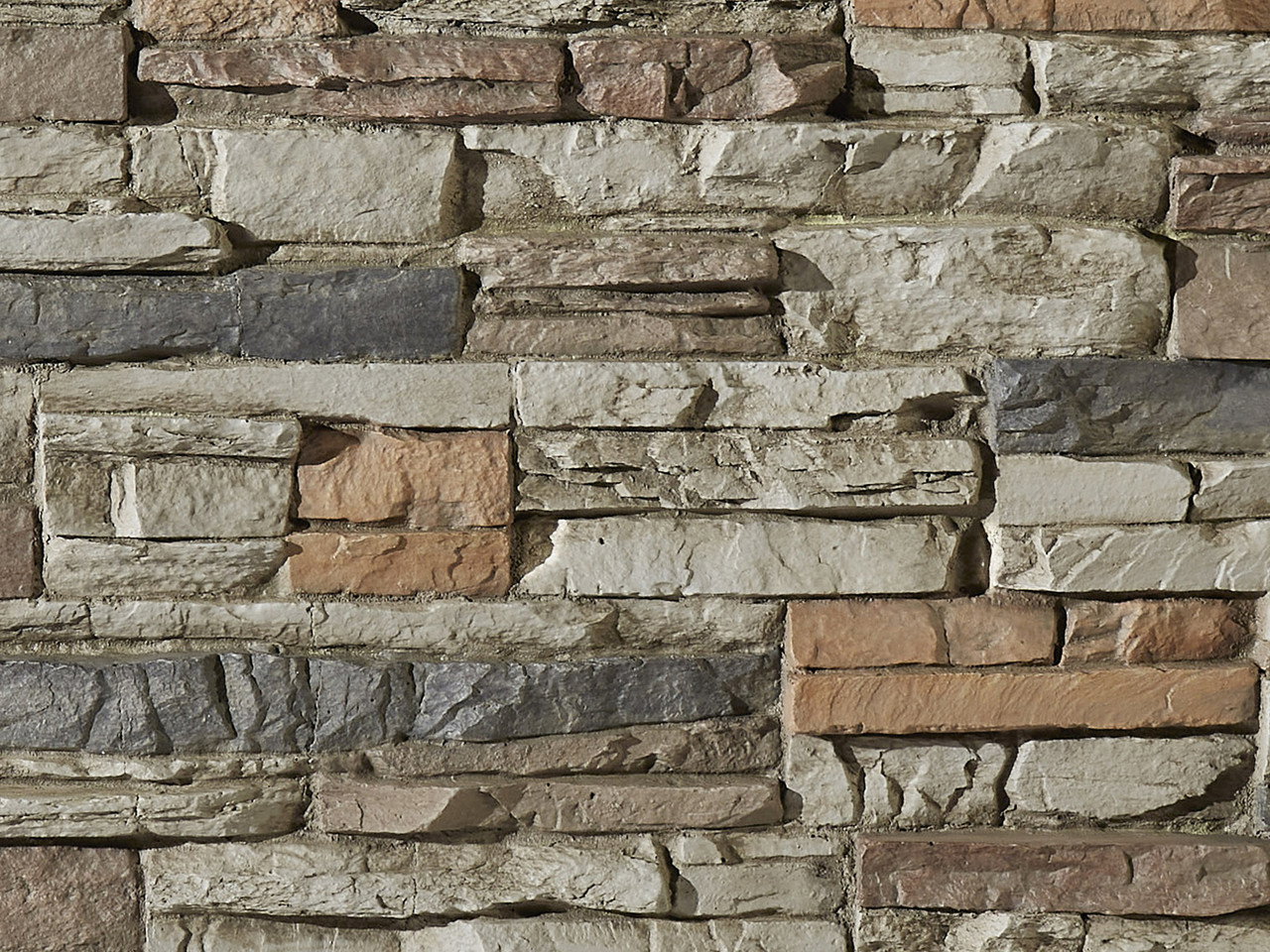Image of Colorado Dry Stack Faux Stone Wall Panel - Tall
