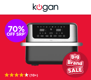 Kogan 10L XXL Digital Dual Zone Flex Drawer Air Fryer Product Image