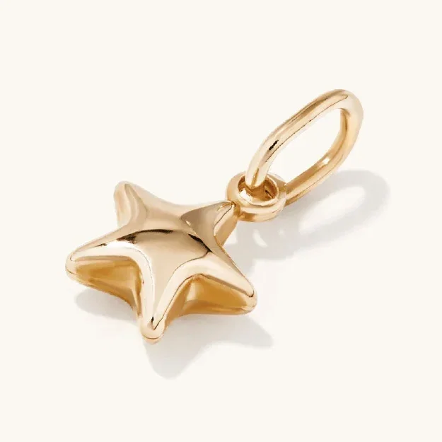 Puff Star Pendant in 9kt Bonded Gold Silver Filled