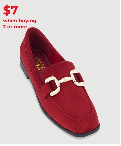 Shop Metallic Horsebit Faux Suede Square Toe Loafers