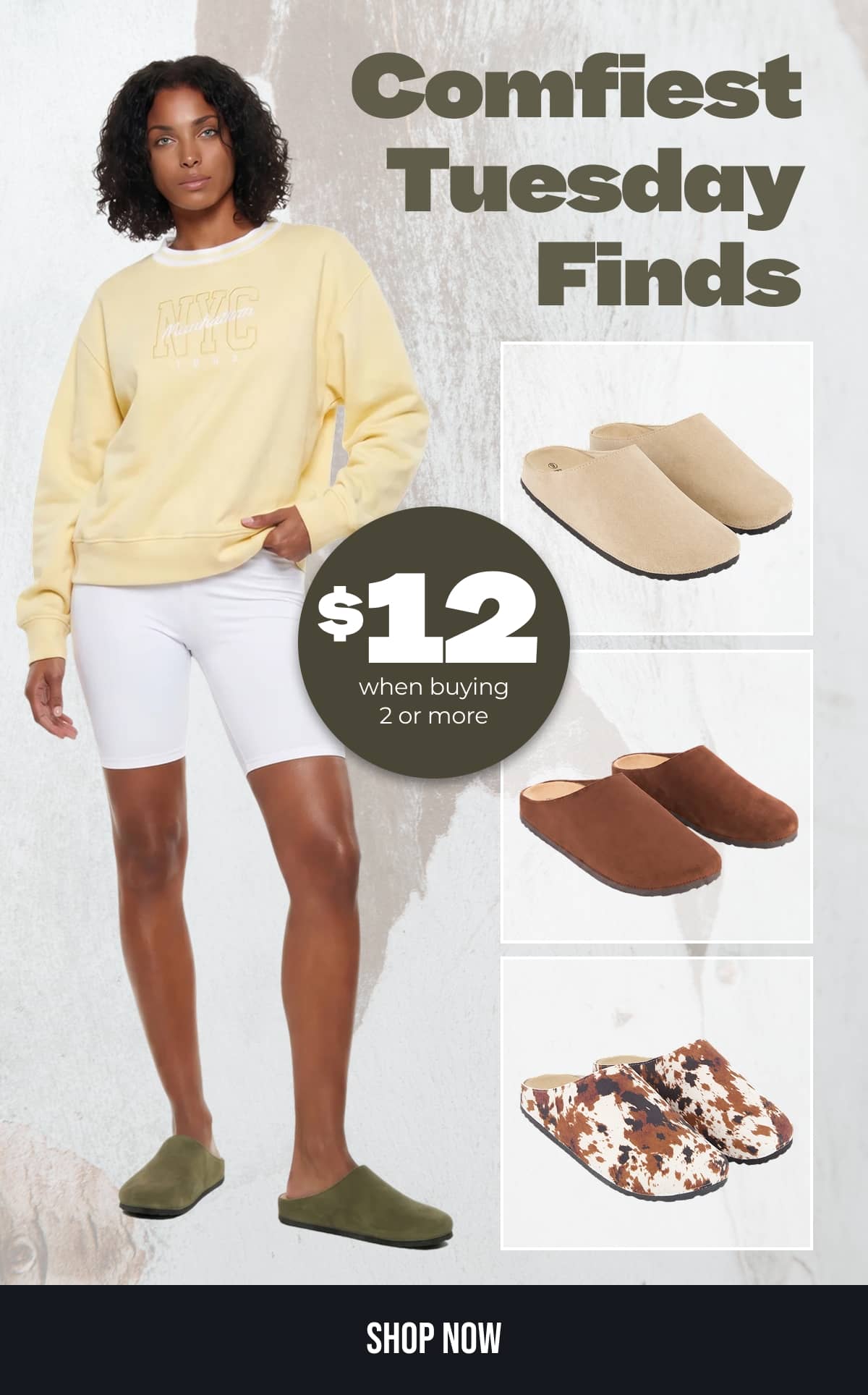 Comfiest Tuesday Finds - Shop Faux Suede Clogs