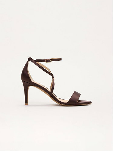 Satin Strappy Sandals
