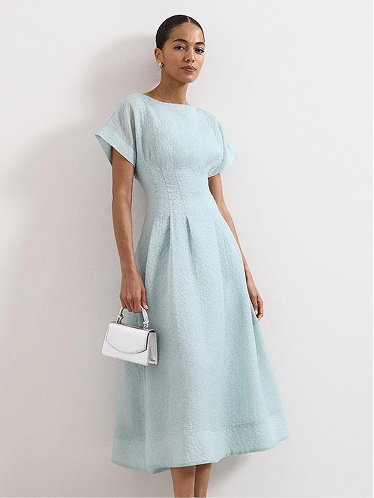 Laya Textured Midi Dress