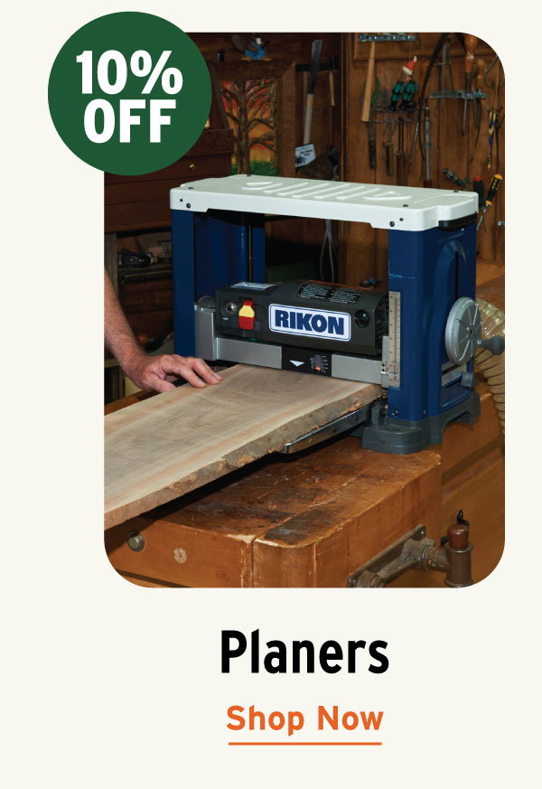 RIKON 13" Portable Planer with Helical Style Cutterhead and 2-Speed Feed
