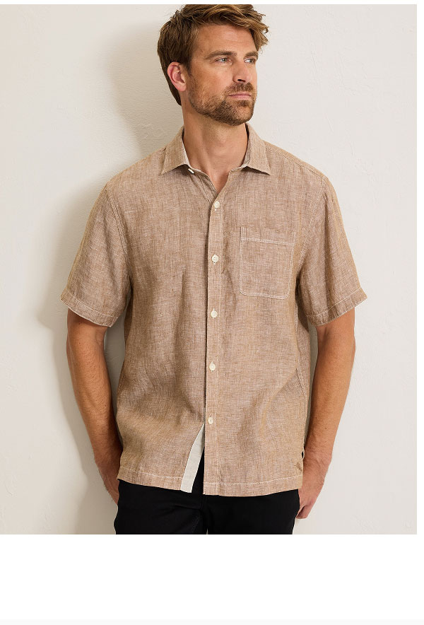 Paradise Breezer Linen Short-Sleeve Shirt