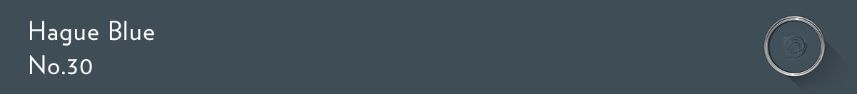 Rectangle banner of Hague Blue