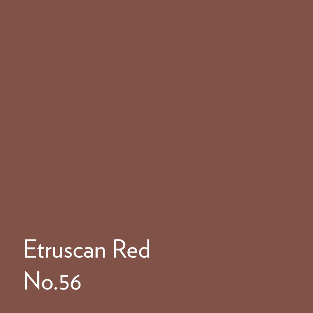 Square swatch of Etruscan Red