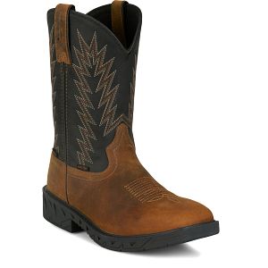 Taskmaker 11" Waterproof Steel Toe in brown.