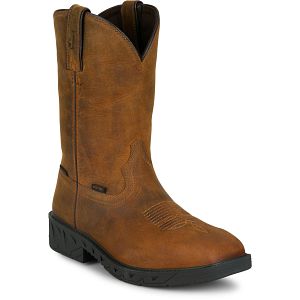 Trencher 11" Waterproof Steel Toe in brown.
