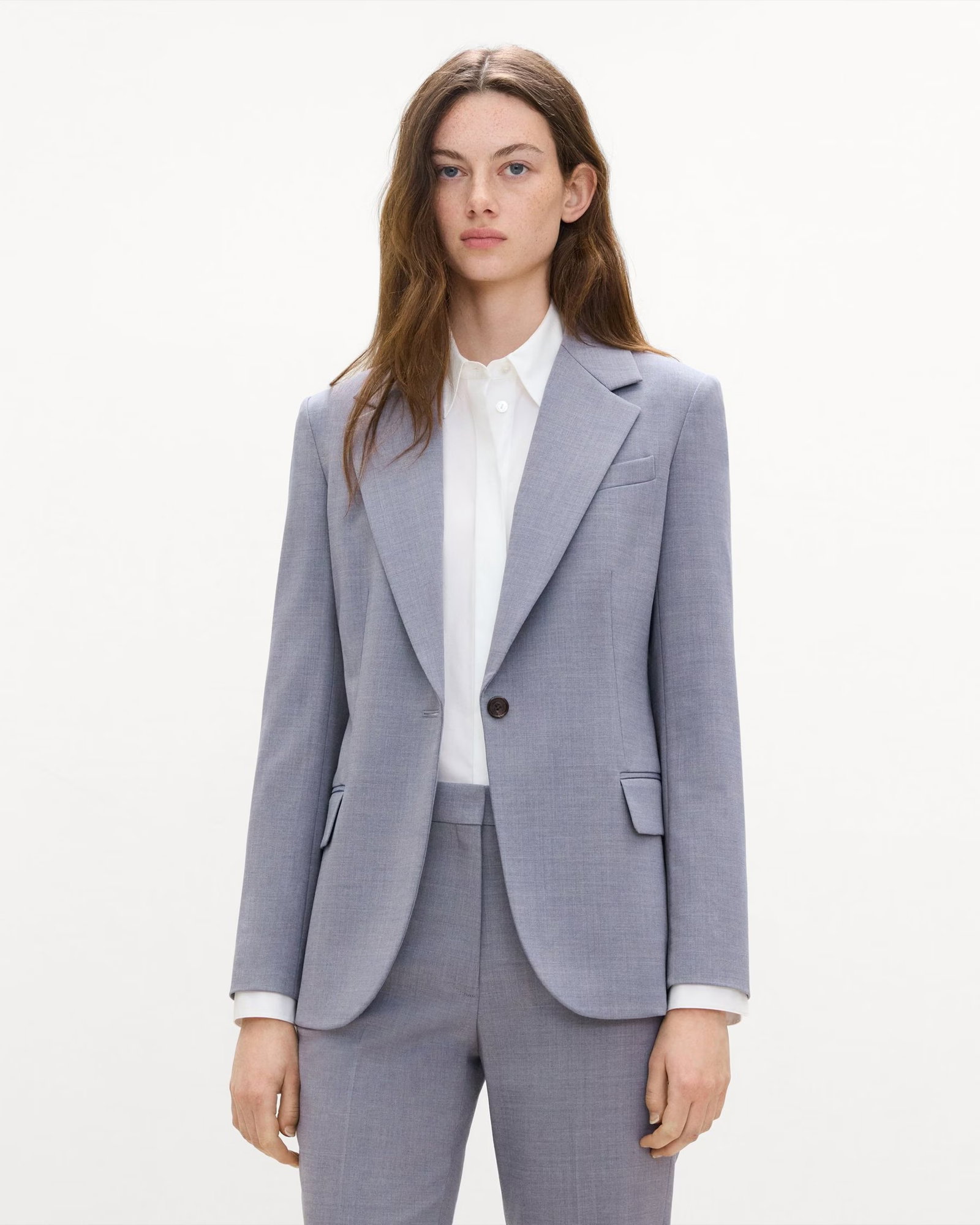 Lynnia Blazer in Wool Gabardine