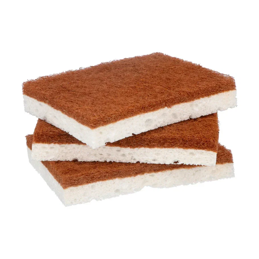 Image of Green Essentials Cellulose Sponge & Coconut Scrubber - 3 Pack