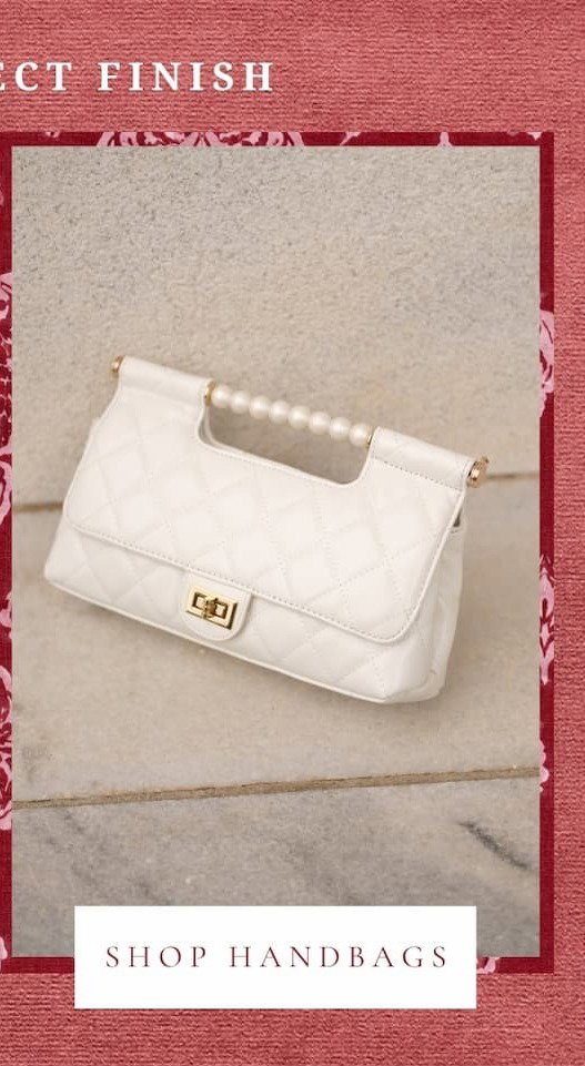 "Shop Handbags."