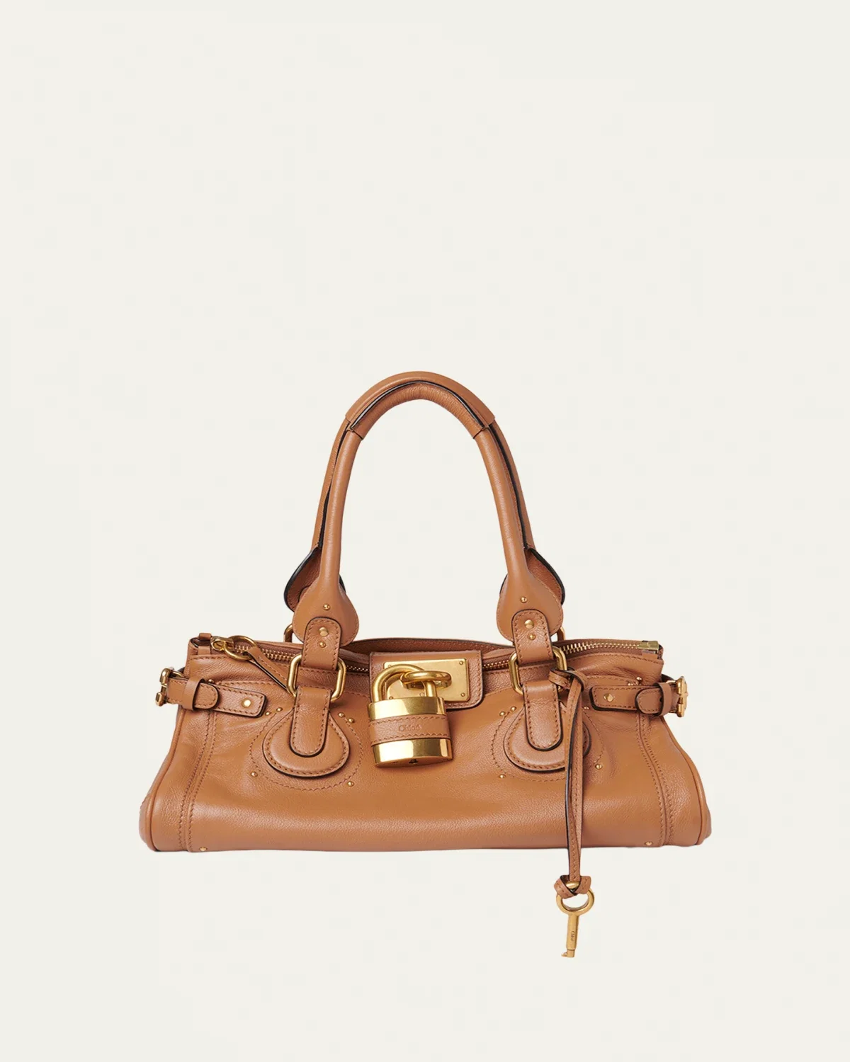 Paddington Padlock Shoulder Bag in Leather