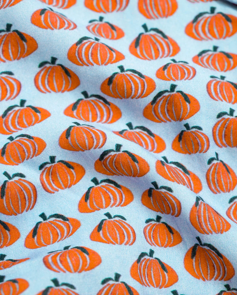 Pumpkin Spice Pajamas in Blue