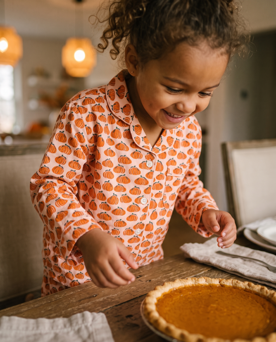 Pumpkin Spice Pajamas in Pink