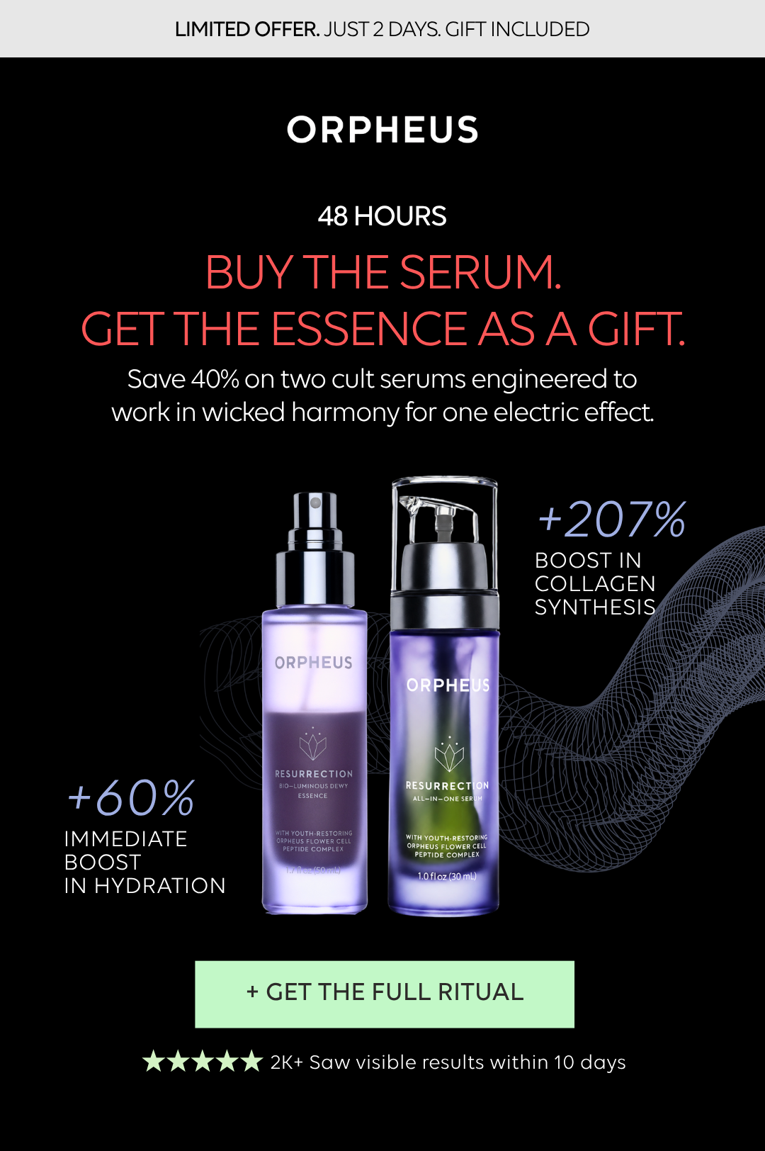 Buy the serum + get the essence as a gift