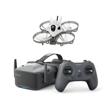 BETAFPV Meteor75 Pro HD P1 VTX 80.8mm 1S Brushless Whoop RC FPV Racing Drones RTF with LiteRadio 4 SE Radio Transmitter VR04 HD Goggles for Beginners