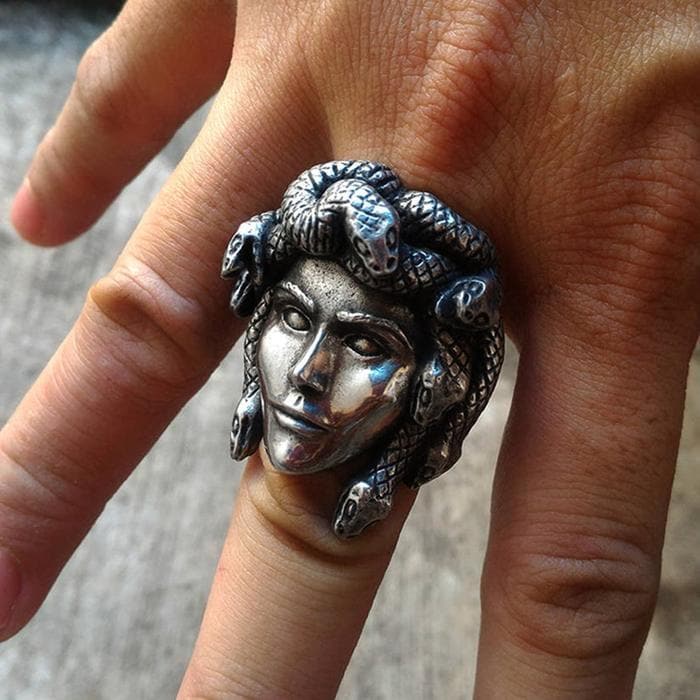 Image of Greek Mythology Gorgon Monster Medusa Beast Ring