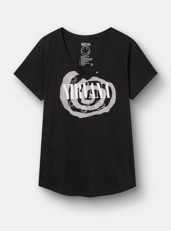 Nirvana Classic Cotton V-Neck Tee