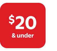 $20 & under
