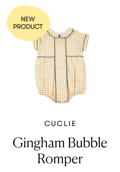 Cuclie: Gingham Bubble Romper (New Product)
