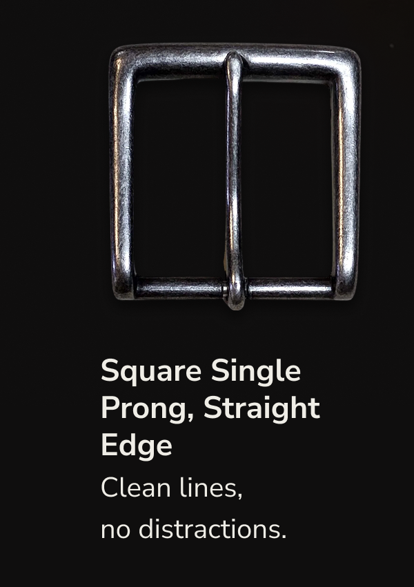 Square Single Prong, Straight Edge