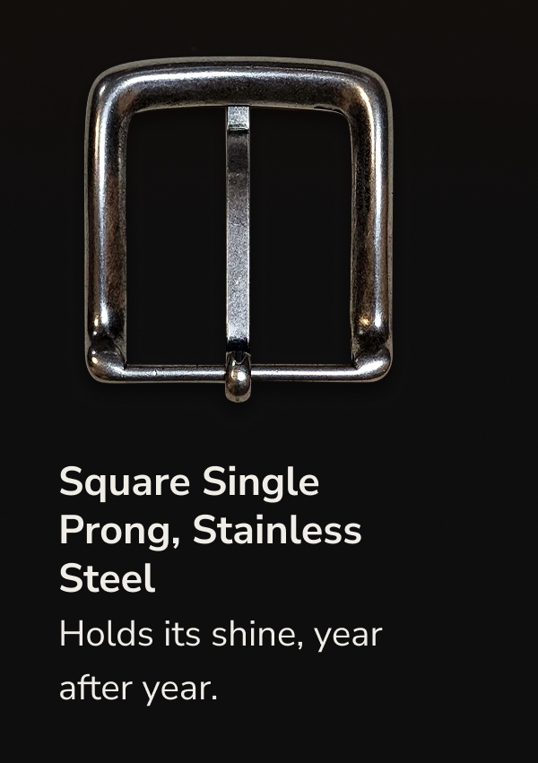 Square Single Prong, Stainless Steel