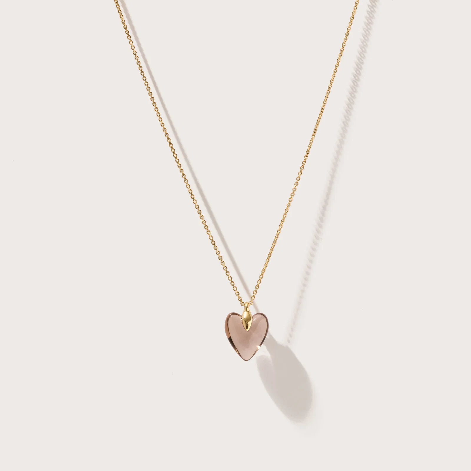Image of Smokey Quartz Heart Necklace
