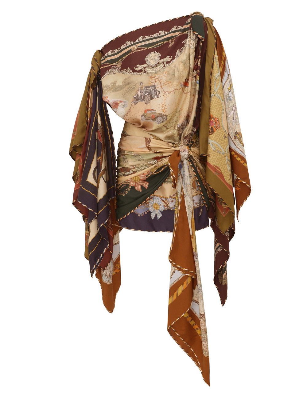 Valiant Draped Scarf Dress