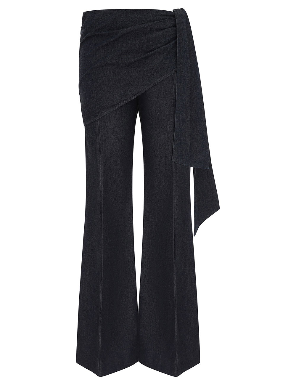 Valiant Draped Denim Flare